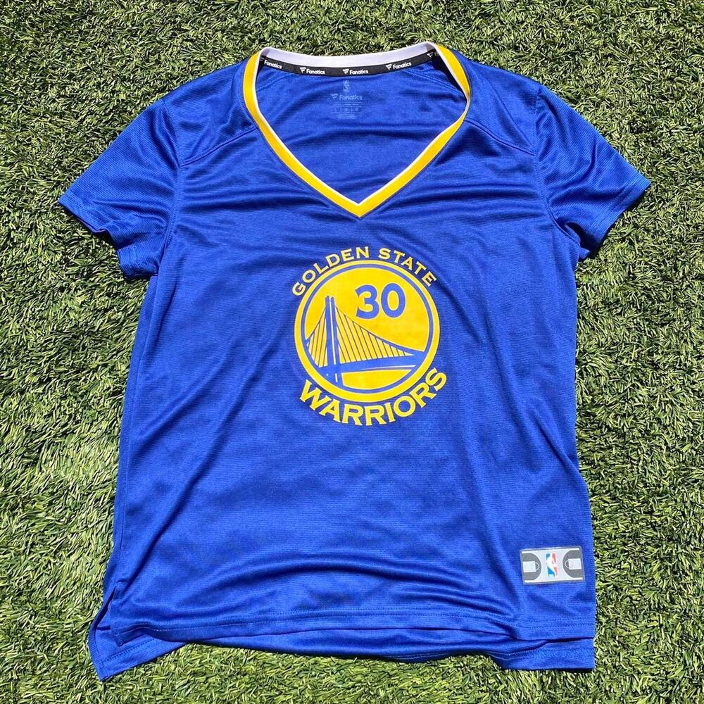 Warriors Curry 30 NBA Jersey Womens L GSW